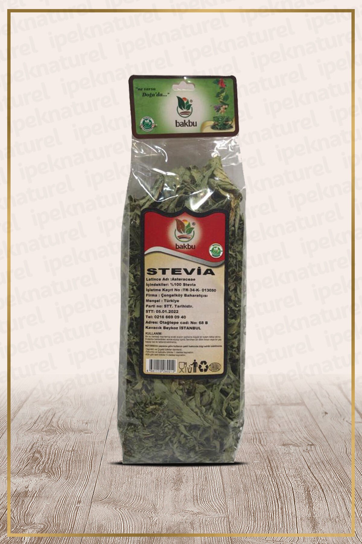Bakbu Stevia Yaprağı (Şeker Otu) Rebaudiana Bertoni