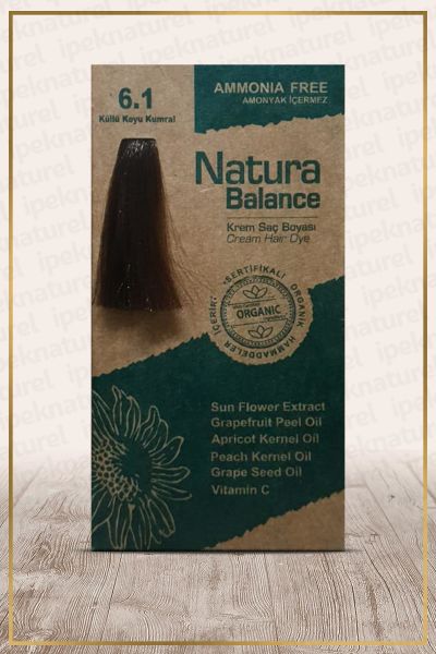 Natura Balance (Krem Saç Boyası) Küllü Koyu Kumral 6.1
