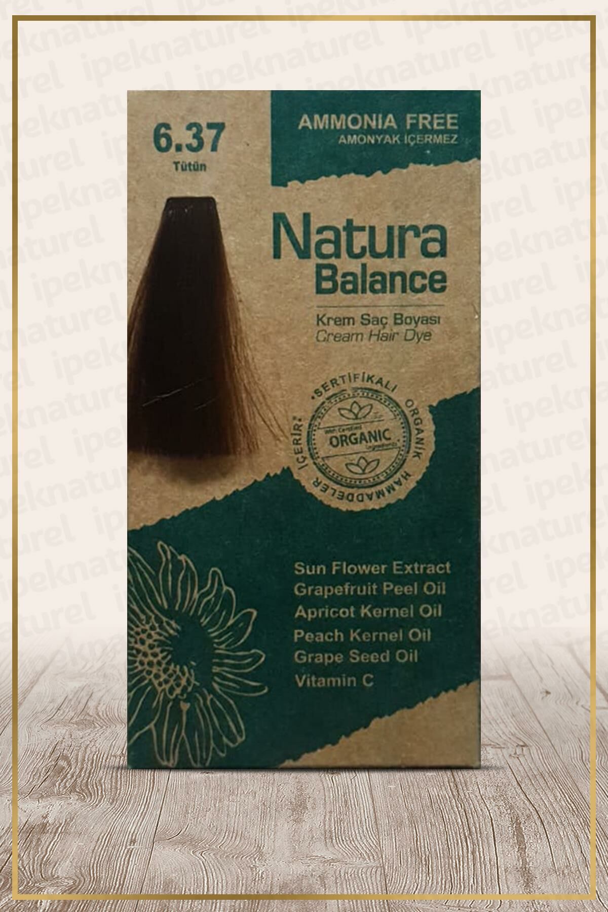 Natura Balance (Krem Saç Boyası) Tütün 6.37