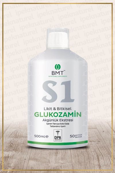 S1 Glukozamin Likit & Bitkisel Sıvı 500 ml Akgünlük Ekstraktlı