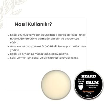 Sakal Baba Beard Balm Sakal Kremi Sandal Ağacı