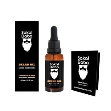 Sakal Bakım Yağı Sedir Ağacı ve Adaçayı