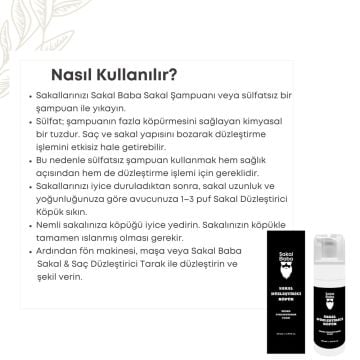 Sakal Düzleştirici Köpük