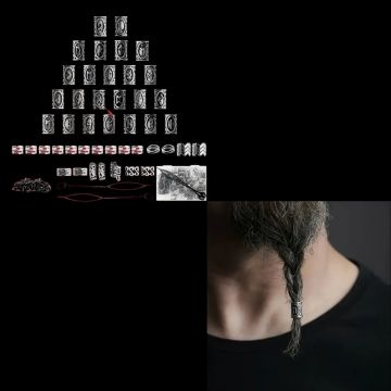 Sakal Boncuğu Viking Sakal Boncuğu 45 adet