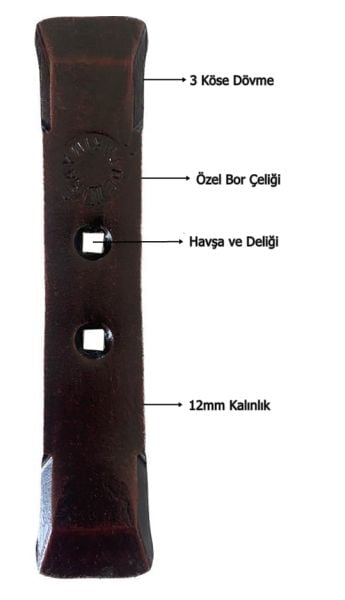 Demiray 12 mm Özel Bor Çeliği Patlatma Bıçağı - Garantili Çelik 9 Adet