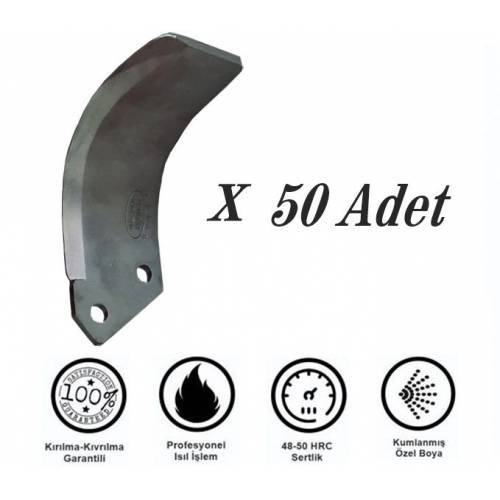 Demiray 1.Kalite 7 MM Ekstra Çelik C Tipi Rotovatör Bıçağı 50 Adet - Yüksan Marka Uyumlu