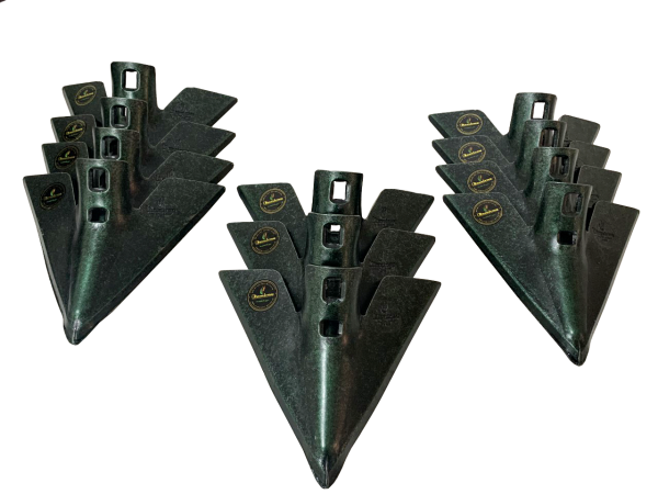 7 MM Demiray Çelik 11 Adet Kültivatör Pabucu (27 CM) - Kazayağı Pabucu (Yeşil