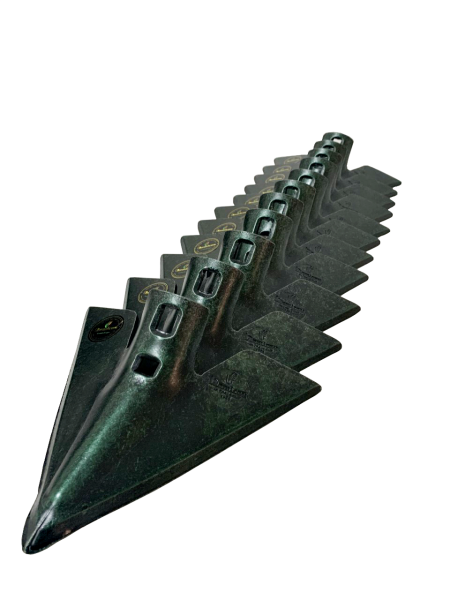 7 MM Demiray Çelik 11 Adet Kültivatör Pabucu (27 CM) - Kazayağı Pabucu (Yeşil