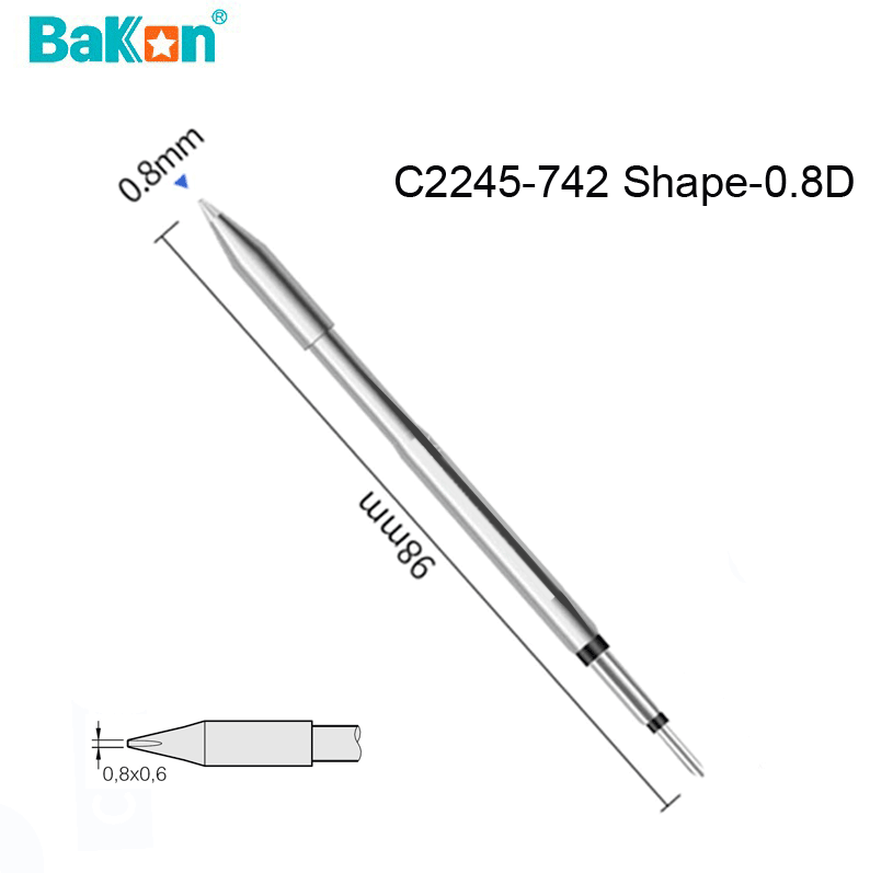 Bakon C2245-742 Shape-0.8D Havya Ucu (1 Adet)