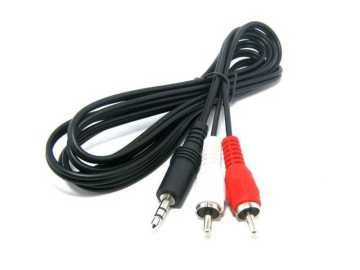 3.5mm Stereo Erkek/RCA Erkek Ses Kablosu (1.5m)