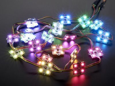 36mm 4′lü Kare RGB LED (20 parça)