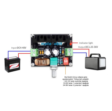 VHM-141 5A Voltaj Düşürücü Regülatör Kartı 200W