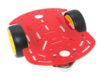 2WD Mobil Robot Platformu - Kırmızı