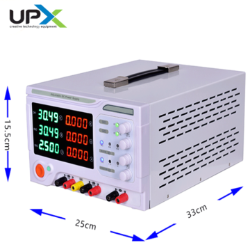 UPX K3005MC Ayarlanabilir DC Güç Kaynağı 3 Çıkışlı 0-30V 0-5A