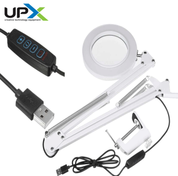 UPX 803L Akrobat LED 5X Büyüteç USB'li