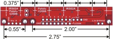 QTR-8A Kızılötesi Sensör - Analog