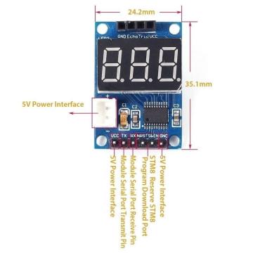 HC-SR04 Ultrasonik Sensör Mesafe Ölçüm Modülü