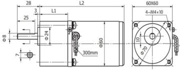 220V 7 Rpm 60mm Redüktörlü AC Motor