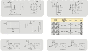 220V 7 Rpm 70mm Redüktörlü AC Motor