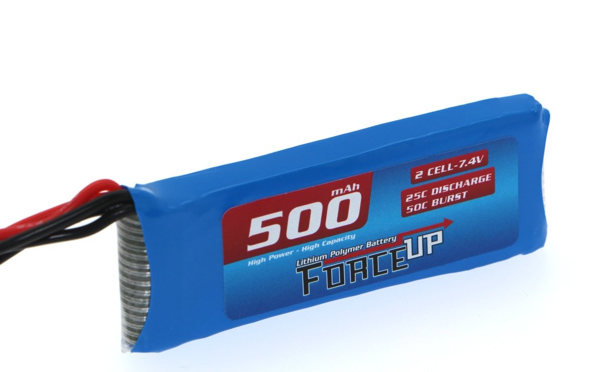 7.4V Lipo Pil 500mAh - Slim