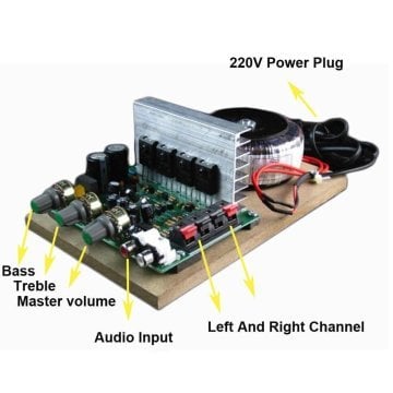 Hi-Fi 200W 220V Yüksek Güç Stereo Amfi Devresi