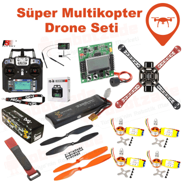 Süper Multikopter Drone Seti - Kendin Yap Drone Kiti