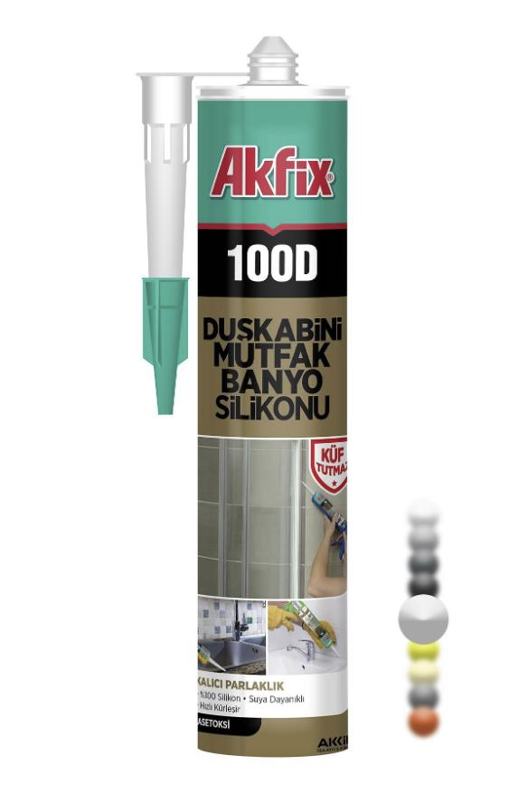 Akfix 100D Duşakabin Silikonu 280 ml Şeffaf