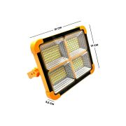Cata CT-4698 Güneş Enerjili Solar 200W Watt LED Projektör Taşınabilir Sarı Beyaz ve Çakar Işık Lamba