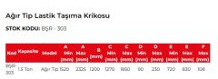 BAŞARAN 1500 Kg Lastik Taşıma Krikosu