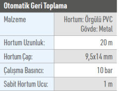 OSAKA OPT MH 230 Makaralı Hava Hortumu