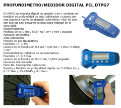 PCL Dijital Lastik Diş Kumpası (Dijital, Lastik diş derinlik ölçüm kumpası, Dijital hava basıncı ölçme)