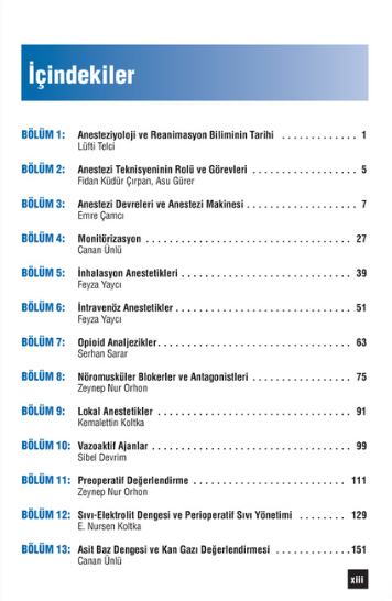 Teknikerler ve Teknisyenler için Anesteziyoloji 3. Baskı