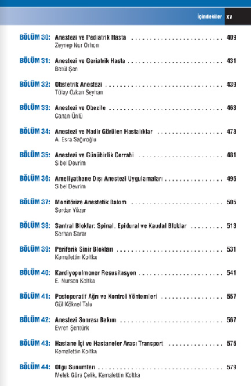 Teknikerler ve Teknisyenler için Anesteziyoloji 3. Baskı