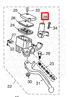 X-MAX 250 SOL FREN MERKEZİ BRAKETİ