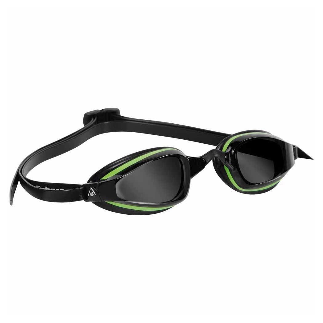 MP Michael Phelps K180  Mıcrogasket Koyu Cam - Yeşil/Siyah Çerçeve - Siyah Etek Yüzücü Gözlüğü