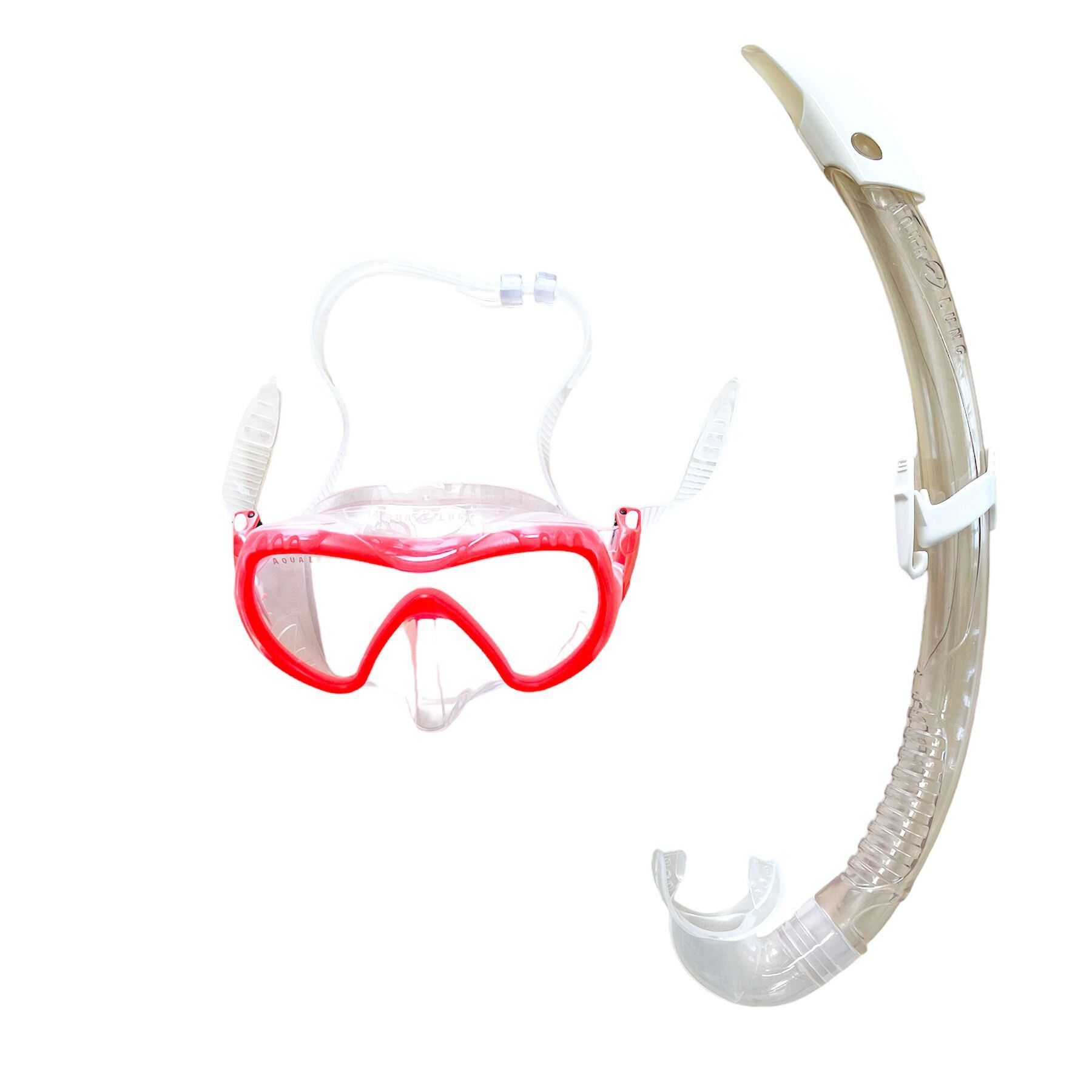 Aqua Lung Visionflex Midi Kırmızı Şnorkel Set