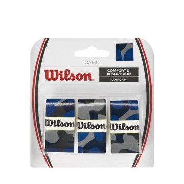 Wilson Pro Comfort Camo Mavi 3'lü Tenis Gribi WRZ470840