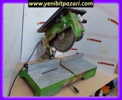 Satılık Kiralık hasmak 300 lük 220v 1,5hp dereceli ayarlı Gönye tezgah üstü baş kesme Makinesi Makinası üstten tablalı daire testere (yatarlı değildir )