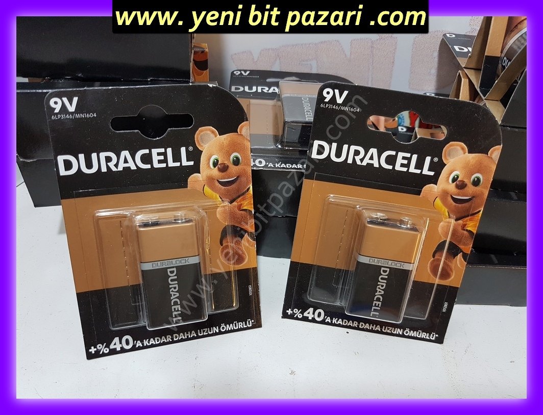 Duracell Alkalin 9 Volt Pil Tekli yeni bit pazarı bitpazarı 9v durasel duracel