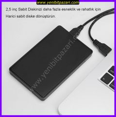 2,5 inç SSD Sata Harddisk Kutusu USB 2.0 Notebook Diskleri İçin HDD Kutu kasası kasa