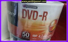 toptan Sony Dvd -R 16X 50'Li Spindle optik medya boş dvd 10 paket toplam 500 adet