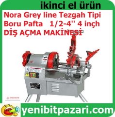 Nora Grey line Tezgah Tipi demir Boru Pafta 1/2-4'' 4 inçh e kadar set var diş açma 1000 watt Z1-T B4-100 1/2''-4'' pafta takımı dahil