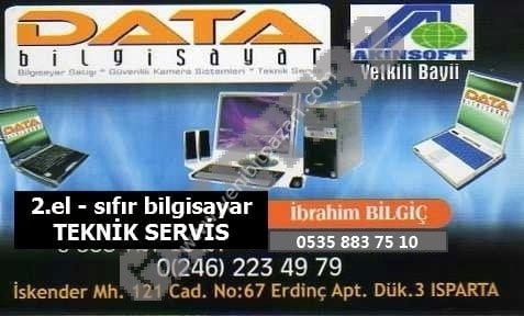 ISPARTA DATA BİLGİSAYAR ALIM SATIM TEKNİK SERVİS BİLGİSAYARCI TEL: 0535 883 75 10