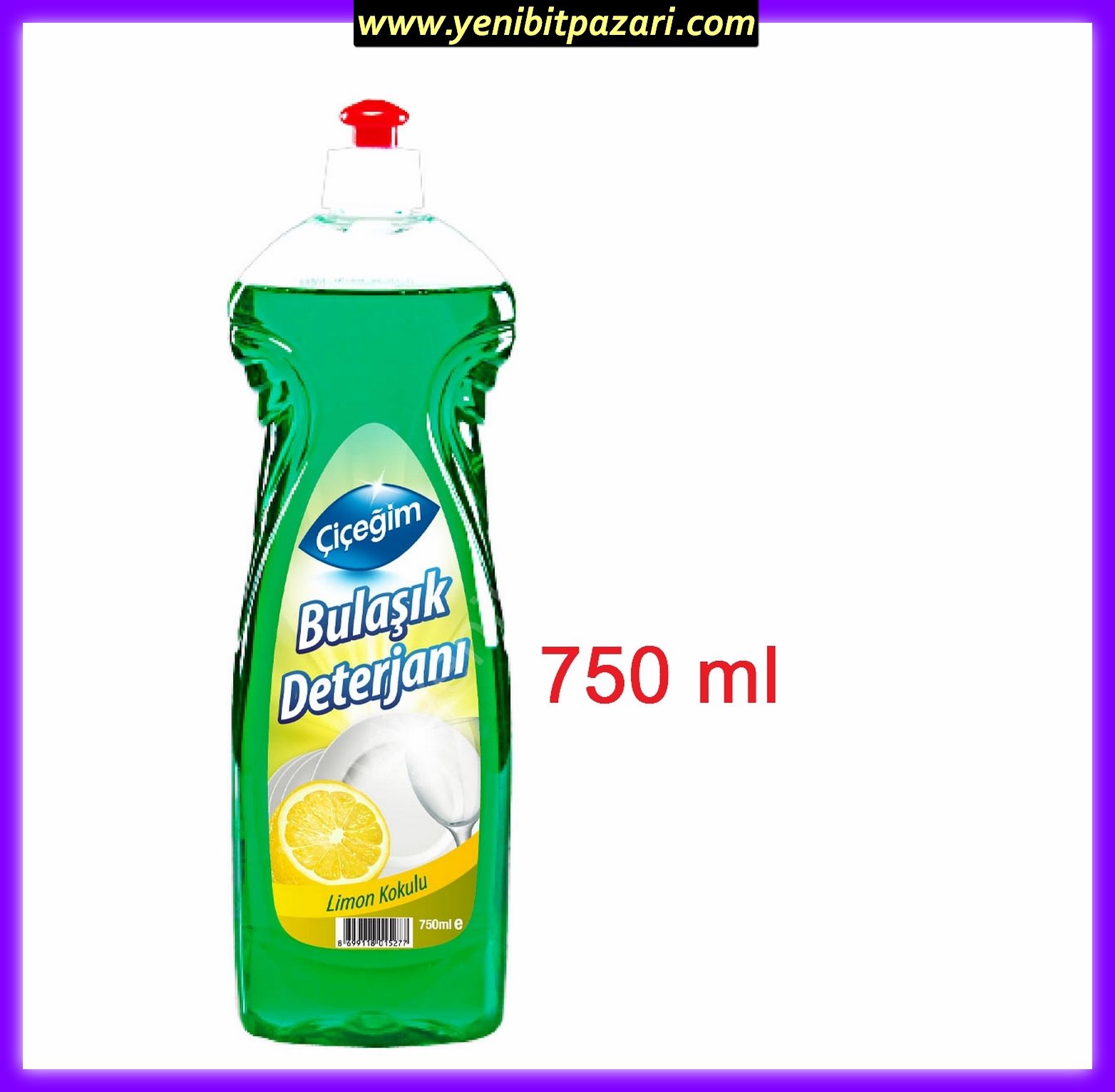 çiçeğim bulaşık deterjanı limon kokulu 750ml TETT 2026 ( sadece 1 adet alabilirsiniz )