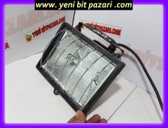 satılık kiralık pelsan 5321-118 500 watt Halojen Projektör su geçirmez projektör lamba Armatür darbe korumalı ( üzerinde osram 400watt kaliteli ampül var )