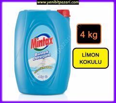 Mintax Bulaşık Deterjanı 4 Kg exstra Limon Kokulu ( 1 adet sipariş verebilirsiniz )