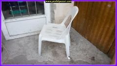2. el siesta pilastik beyaz sandalye (renkte solma var ) sorunsuz durumdadır 1adet