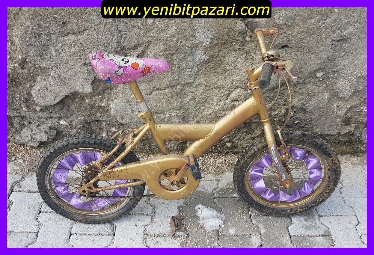 2. el 16 cant BMX tipi çocuk bisikleti bisiklet ( arka iç lastik yok frenler ayarlanacak) başka sorunu yoktur
