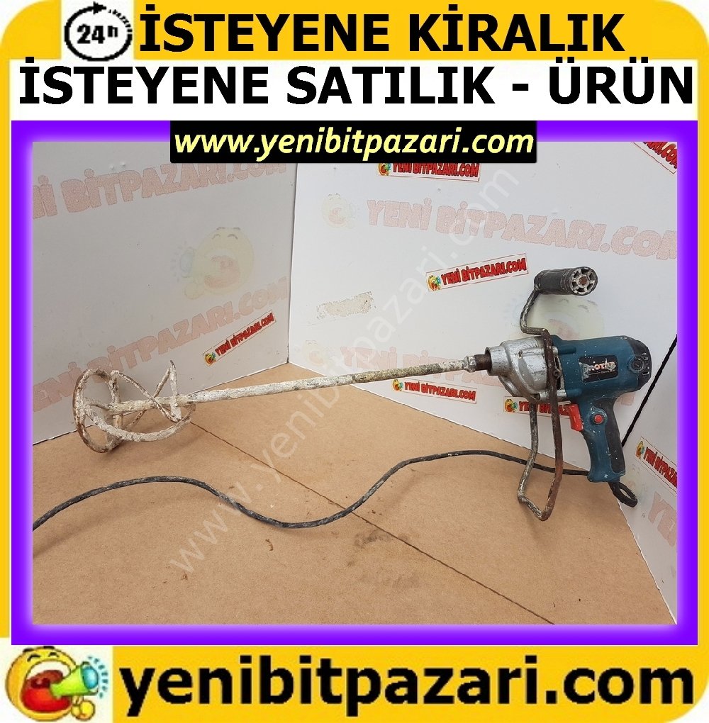 satılık kiralık ikinciel Proter PR 850 m boya serakol alçı  Harç Karıştırıcı karıştırma Matkap matkabı elektrikli mikser mikseri