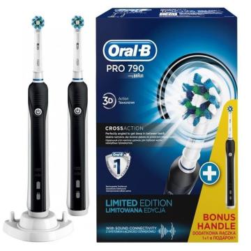 Oral-B Pro1 790 Black Edition Şarj Edilebilir Diş Fırçası 2'li Paket